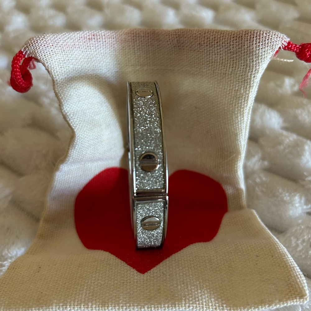 Silver Glitter Bracelet